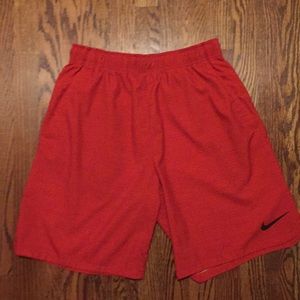 ORANGE NIKE DRI FIT SHORTS